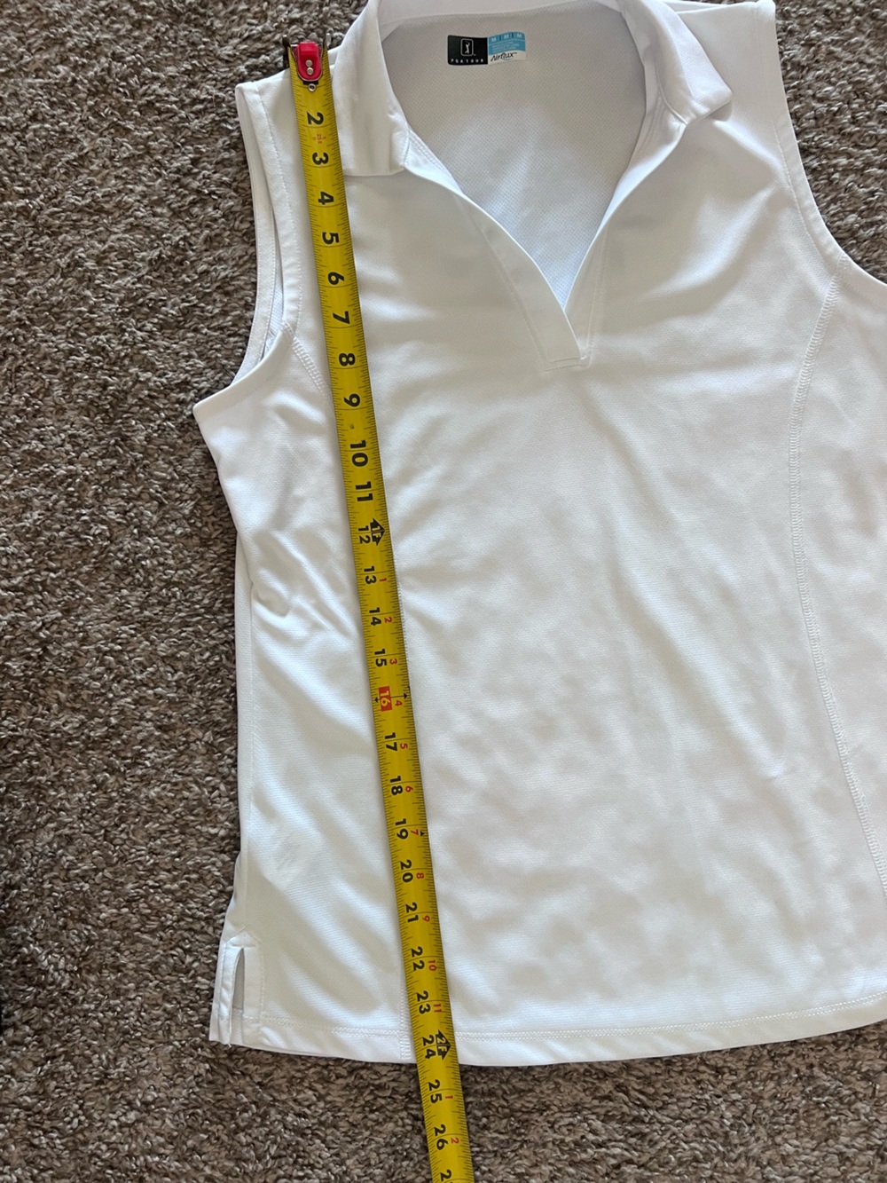 PGA Women's White Sleeveless Golf Top - Picture 6 of 6